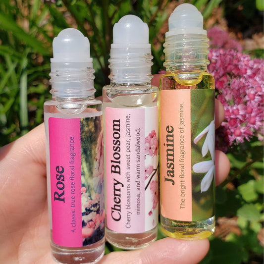 fresh summer floral perfume oils