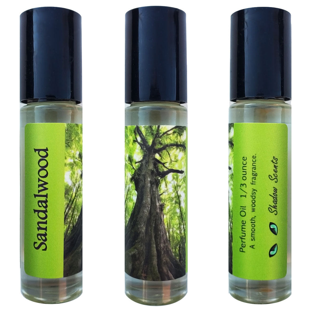Sandalwood Perfume Oil roll-on bottle
