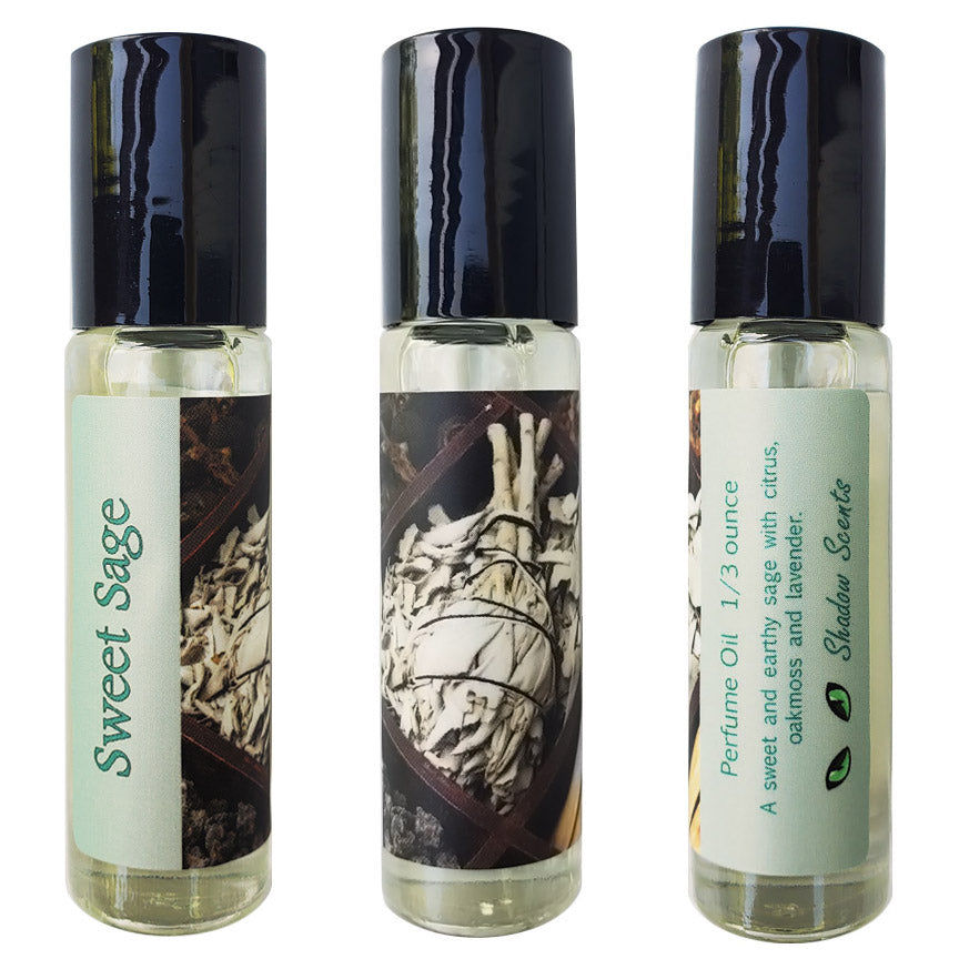 Sweet Sage Perfume Oil roll-on bottle