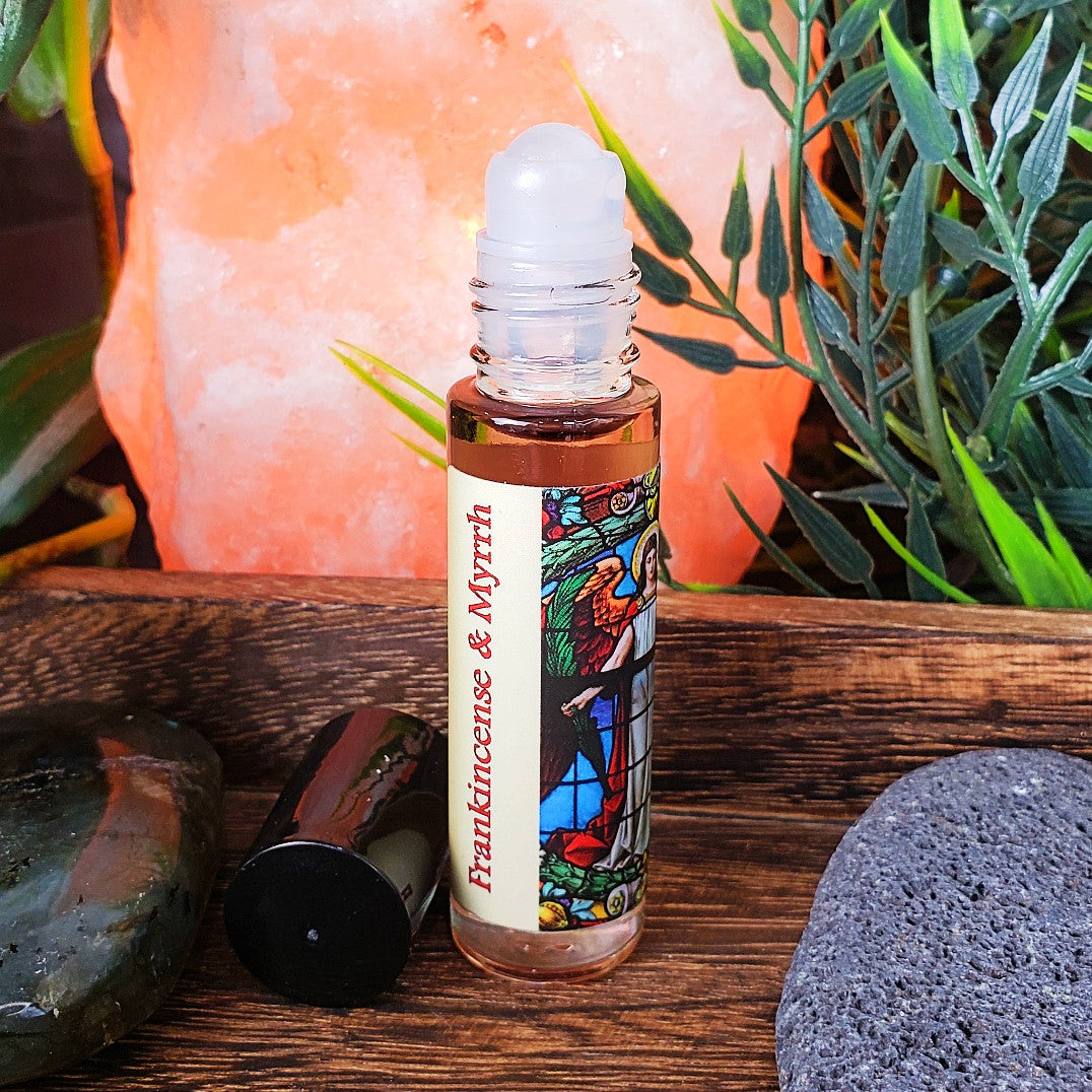 frankincense and myrrh perfume oil rollerball