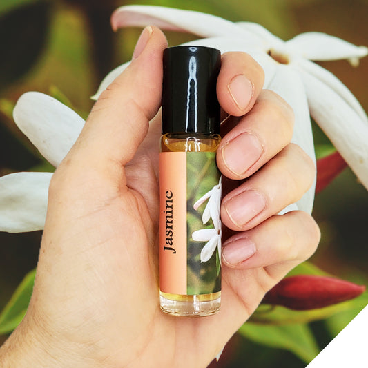 Jasmine Perfume Oil, floral perfume roll-on