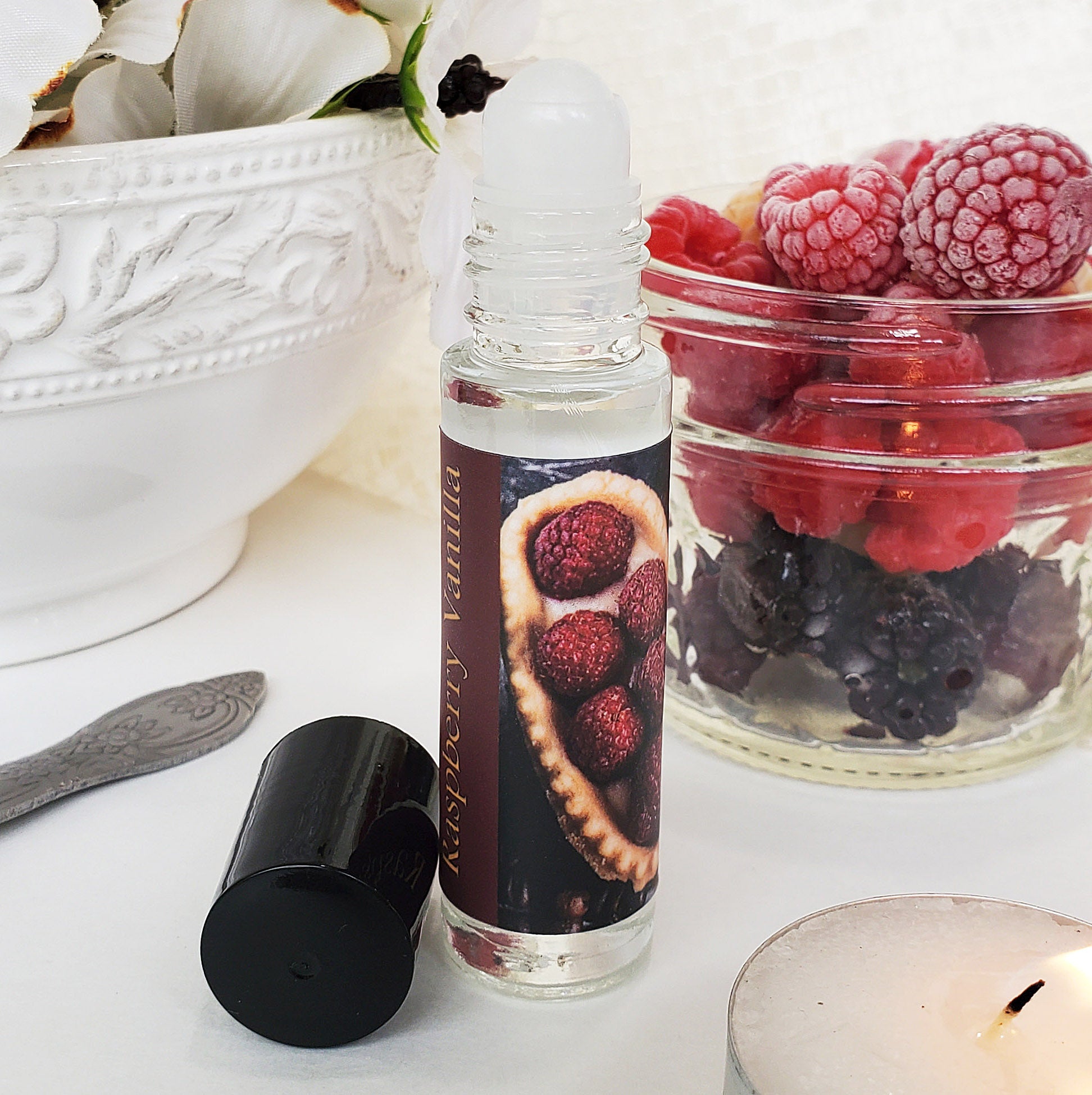 Raspberry Vanilla Perfume Oil, gourmand perfume