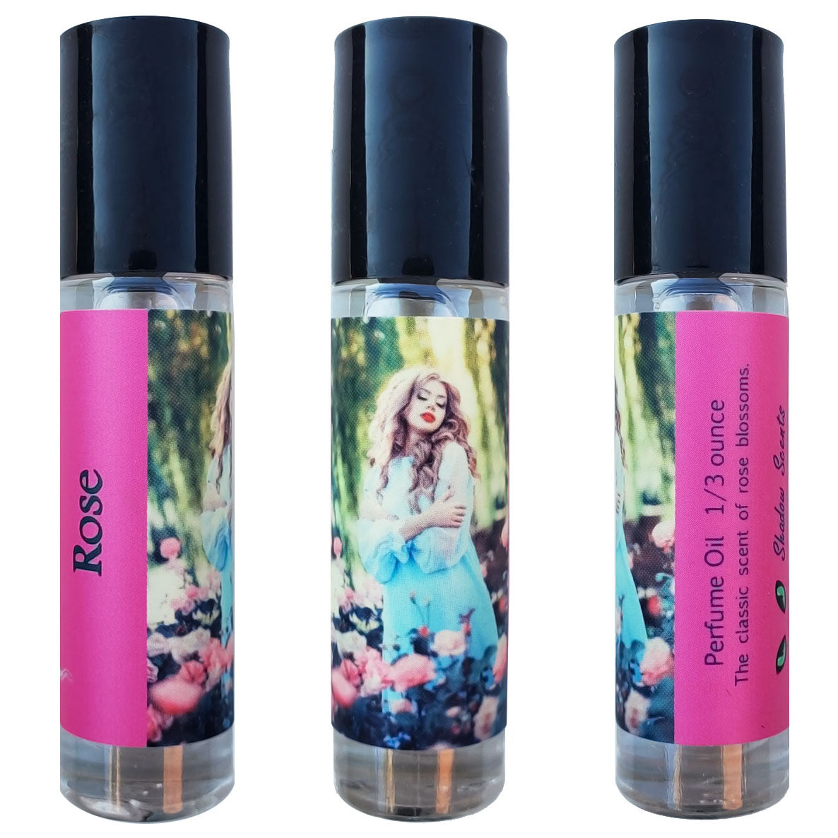 Rose Perfume Oil roll-on bottle