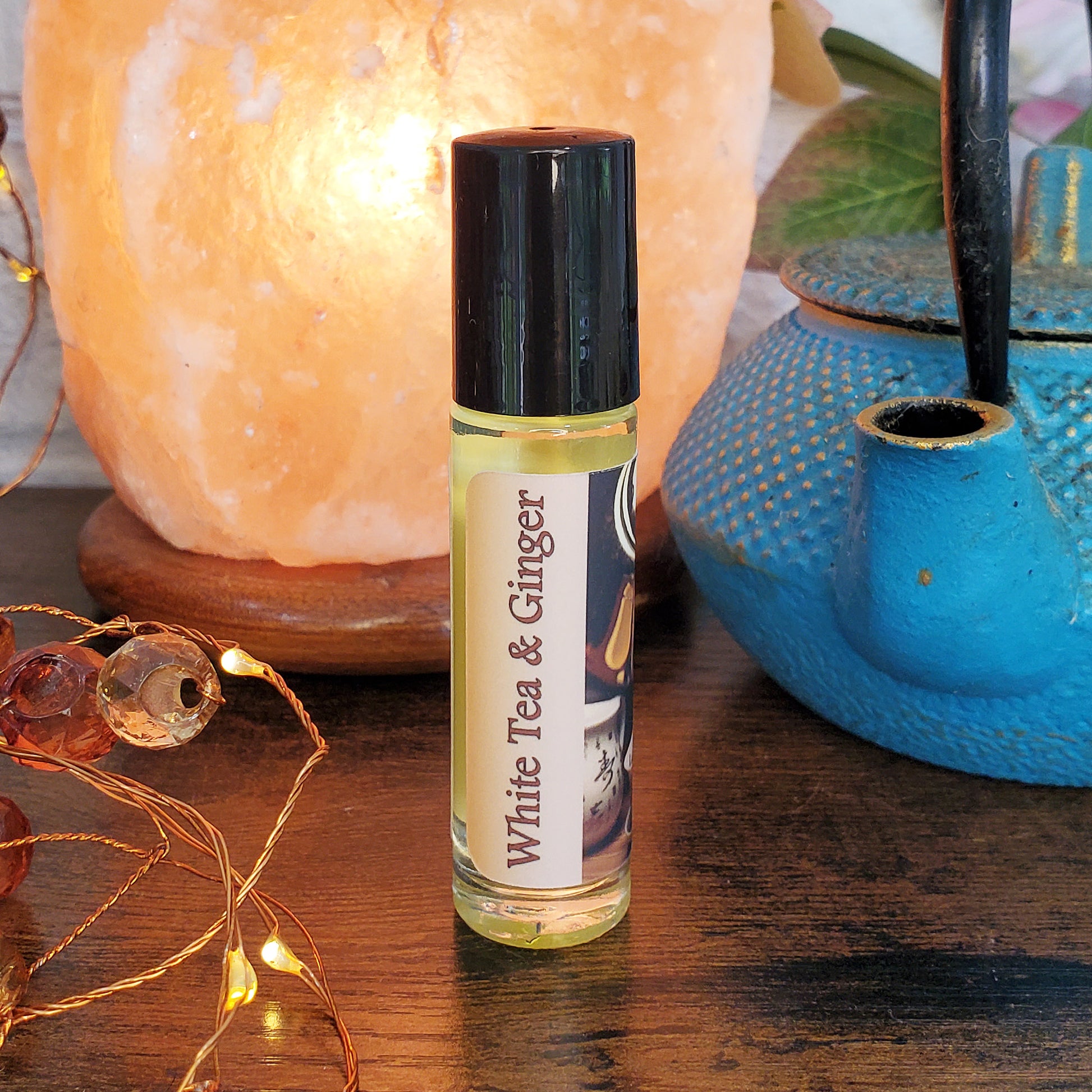 White Tea & Ginger Perfume Oil, a fresh tea perfume fragrance