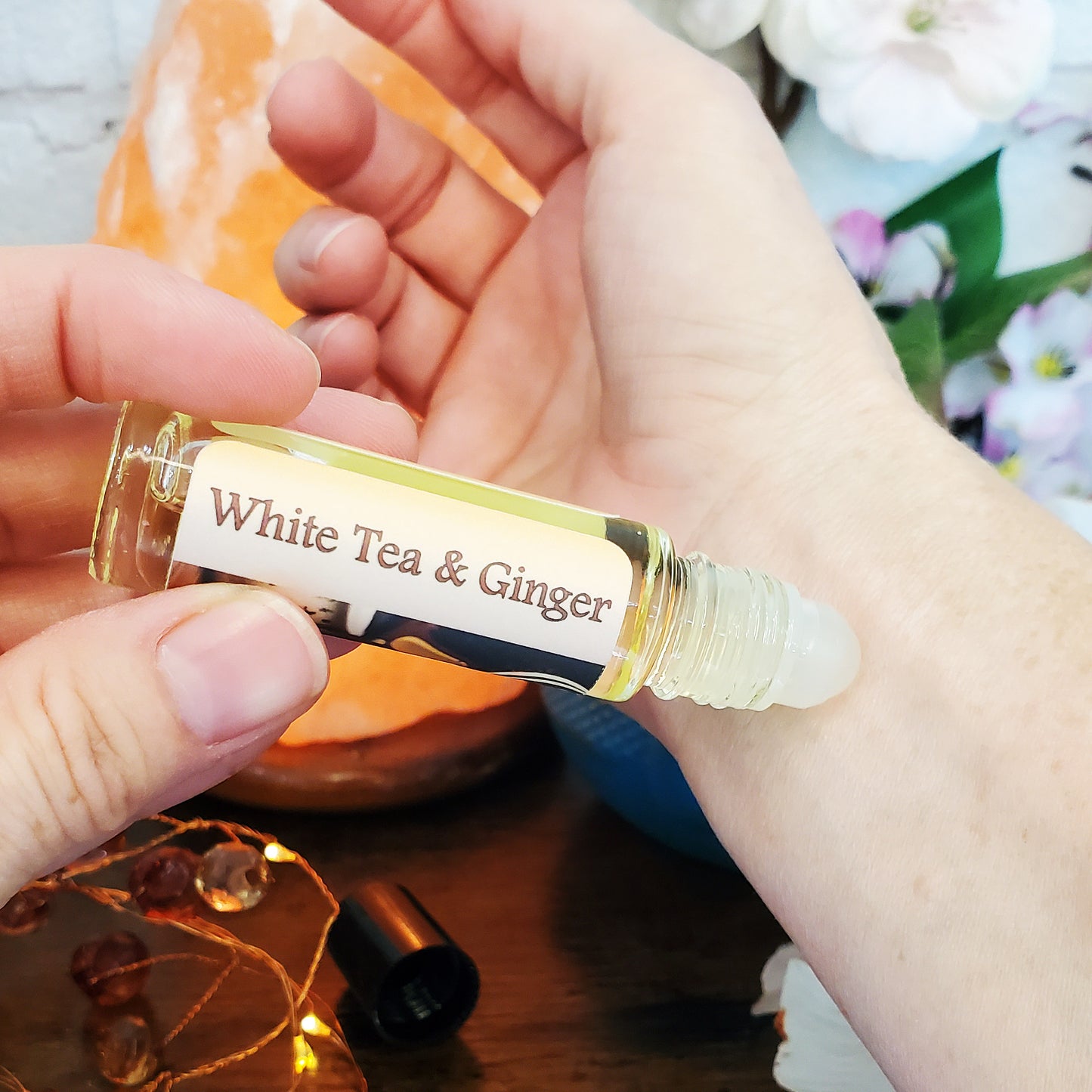 White Tea & Ginger Perfume Oil, tea and spices fragrance